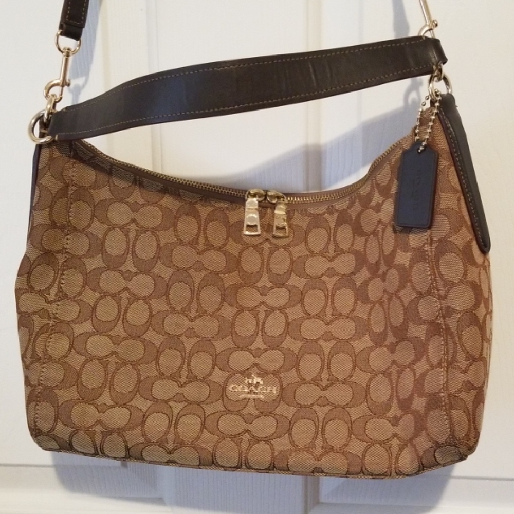 Coach Signature E. W. Celeste Hobo Bag F58284